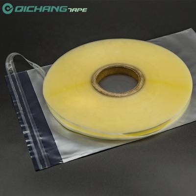 China Custom Colored Heat Resistant Permanent PET Film Bag Sealing Tape For Duct Wraps Easy Peel Film for sale