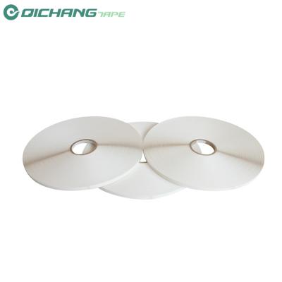 China Jiangsu Qichang High Performance PET Waterproof PEPA Permanent Bag Sealing Tape Acrylic Double Sided 1 Box No Printing 3/6 Inch for sale