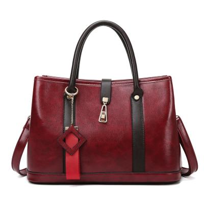 China ENGLAND STYLE 2020 winter classic fashion handbag trend oiled leather handbag OL BAG for sale