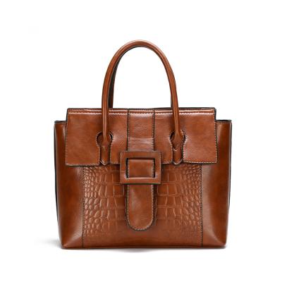 China 2020 Fashion New Arrival Handbag Tote Bag OL LEATHER BAG STONE BAG for sale