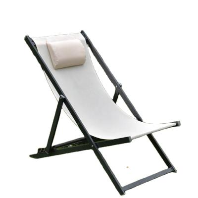 China Factory Outlet Portable Outdoor Furniture UKEA Deck Chair Foldable Folding Sling Chair for sale