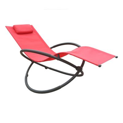 China UKEA Modern Sun Rocking Sofa Folding Orbital Weightless Lounger w/Removable Pillow for sale