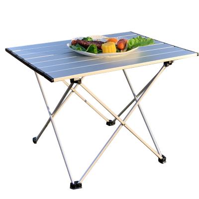 China Easy Carry Light Up Aluminum Alloy Portable Ultralight Folding Camping Foldable Outdoor Dinner Table Desk for Family Party Picnic BBQ for sale