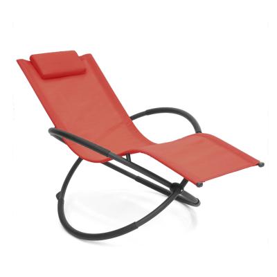 China 2021 New Hot Selling Modern Outdoor Aluminum Orbital Weightlessness Kids Sofa Foldable Beach Chairs With Pillow for sale