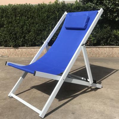 China 2021New Weather Outdoor Furniture Style Wholesale Outdoor Portable Patio Garden Aluminum Fabric Sun Beach Lounge Chairs For Relaxing for sale