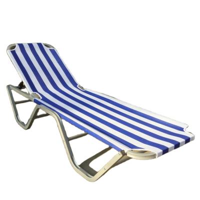 China Modern Lounge Furniture UKEA Pool Lounger Aluminum Beach Lounge Folding Bed for sale