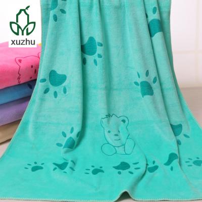 China Beautiful Design Printed Disposable Beach Towel Bath Towel Wholesale for sale