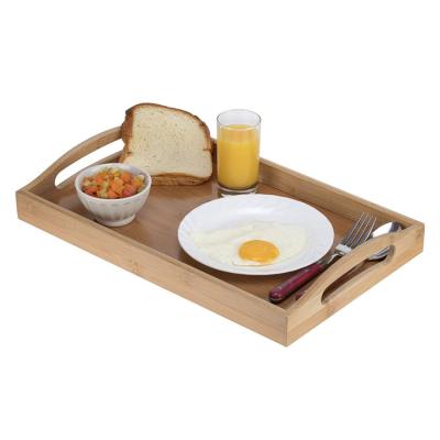 China Nordic Simple Factory Living Room Wood Serving Tray Hot Selling Multi Color Tray for sale