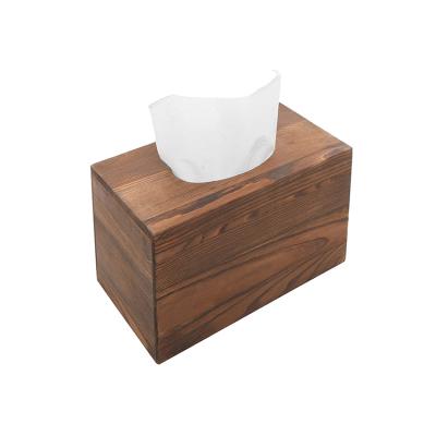 China CLASSIC Custom Rectangular Wooden Tissue Box Multifunctional Wooden Tissue Box for sale