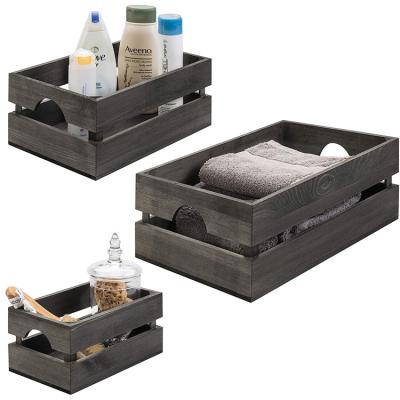 China Various Recyclable Promotional Goods Using Fancy Wooden Storage Drawer Box for sale