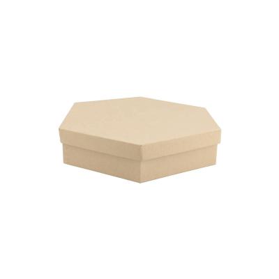 China Recycled Materials Packaging Paper Food Grade Strong Universal Hexagonal Pizza Gift Box for sale