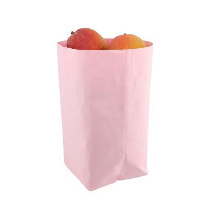 China Recycled Materials 2022 Fashion Simple Style Kraft Paper Food Packaging Custom Reusable Bag for sale