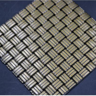 China Decorative Wire Mesh Fence, Flexible Stainless Steel Wire Garden Woven Fabric for sale