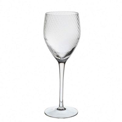 China Handmade Unique Designed Crystal Clear Wine Glass for sale