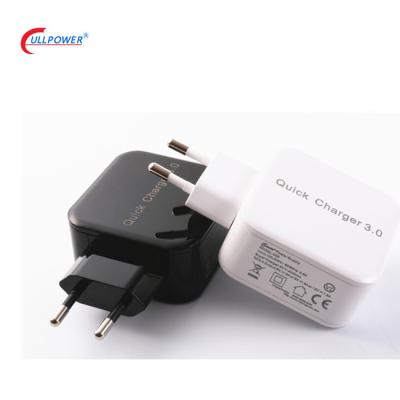 China Mobile phone travel wall charger with 2 USB 2.4 outputs, fast charging with European plug for sale