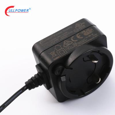 China UL CE GS RCM PSE kc Certificates 12V 0.5A Industrial AC Wall Power Adapter With Interchangeable Plugs for sale