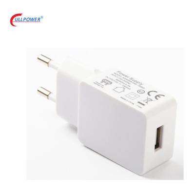 China Mobile Phone US Wall Mounted European Plug Portable Charger With 1 USB 5V 1A Output for sale