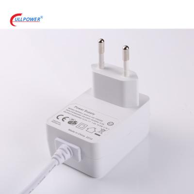 China Small Household Devices CE EAC Certificates 17V 400mA EU Plug AC DC Adapter for sale