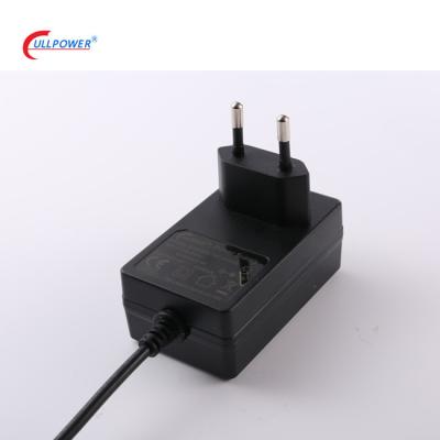 China Wall Mounted CCTV CE UKCA Certificates 24V 800mA EU Plug AC Power Adapter for sale