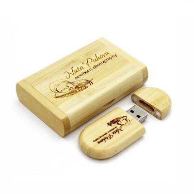 China Festival Promotion Gifts Novelty Wooden USB 2.0 Drive Data Storage Memory Stick USB Flash Stick Pendrive With Wooden Box for sale