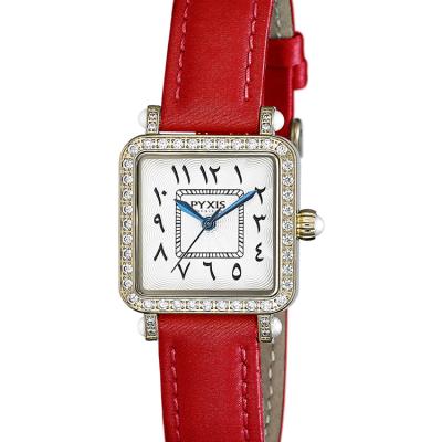 China Day/Date Luxury Arabic Letter Lady Square Watch for sale