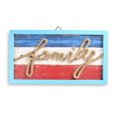 China Europe and America factory directly supply simple retro wooden decorative wall hanging living room decorations hanging frames for sale