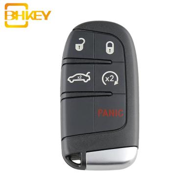 China ABS + Metal 5 Buttons Smart Car Key Case Shell For Dodge Charger Challenger Dart 300 Durango Journey Auto Parts for sale