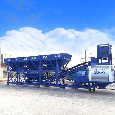 China Global Building Material Stores Self-Contained Three Bins Mix Portable Installation Batch Ready Stationary Plant for sale