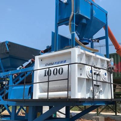 China High Quality Building Material Stores Bulk Concrete Mixer Machine 35m3 to 120m3 Portable Batching Plant with Self Loading for sale