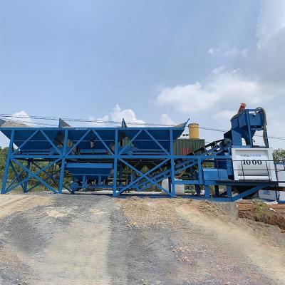 China Building Material Shops Precast Concrete Mixer Mobile Small Stationary Concrete Mixing Plant Small Batching Plant for sale