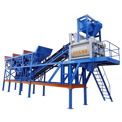 China Roads Portable Concrete Batch Plant Production Line Rental Concrete Batching Plant HZS50 for sale