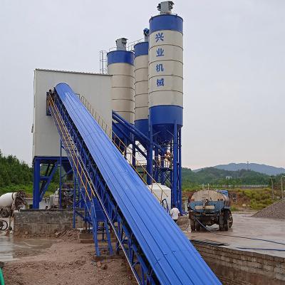 China Road Construction Equipment Mixing Plant PLC Controller HZS120 Ready Mix Concrete Mixing Plant for sale