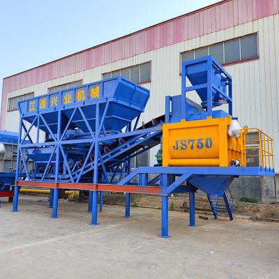 China PLD1600 Roads Mini Ready Mix Batching Plant Movable Concrete Mixing Plant for sale