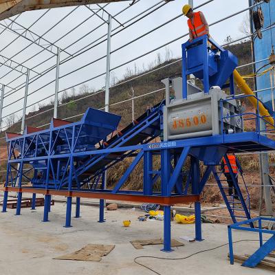 China HZS25 Roads Concrete Batching Plant 30m3 High Precision 25 Cubic Meters Per Hour Batching Plants for sale