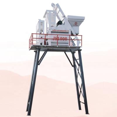 China Building Material Shops JS500 Automatic Concrete Cement Mortar Mixer Concrete Mixer Forced For Batching Plant for sale