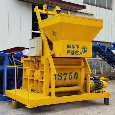 China Building Material Shops JS750 Twin Shaft Mixing From 750 Liter Concrete Mixer Machine China Manufacturers for sale