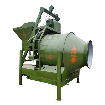 China Building Material Shops JZM350 Electric Drum Machine Use Small Concrete Batching Home Cement Mixer With Lift for sale