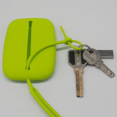 China High Quality Silicone Coin Pocket Fashion Silicone Bag Key Chain Wallet for sale