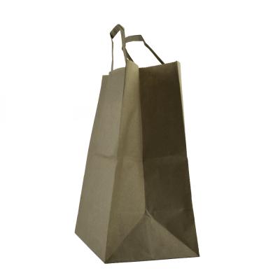 China Recyclable High Quality Paper Bag With Handle For Food Packing Boxes for sale