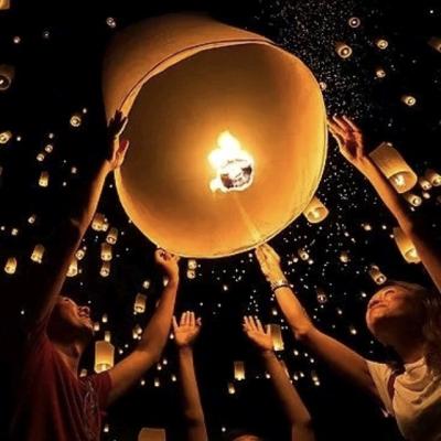 China Cheap China Gift China Factory Custom Printed Paper Lantern No Flame Flying Sky Lanterns for sale