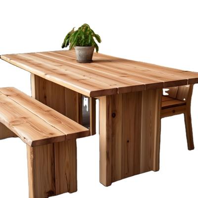 China Best Selling GRC Modern Outdoor Waterproof Wood Effect Table Like for sale