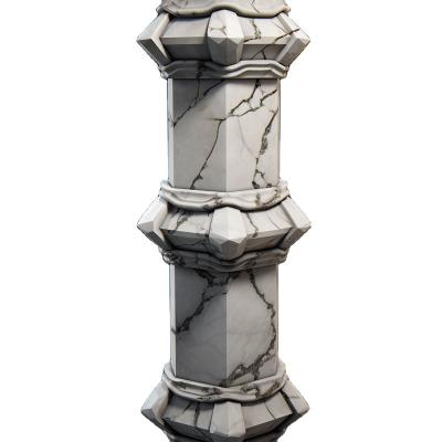 China Decorative Building Material Wholesale Solid GRC Roman Pillars Column for sale