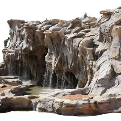 China Postmodern Customize Design Fiberglass Stone Reinforced Concrete Waterproof Landscaping Rock for sale