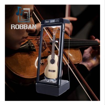 China Custom Acrylic Fiberglass Instrument Bags Classic Acoustic Ukulele Accessories Pickup Music Case Box Ukulele Humidity Cabinet for sale