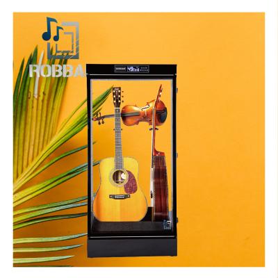 China Hard Alloy Guitar Fiberglass Collectibles Accessories Acrylic Guitar Display Case With Lock Guitar Display Case for sale