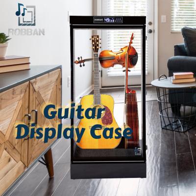 China Premium Alloy Guitar Showcase Wall Art Bookcase Show Off Guitar Collection Display Cases for sale