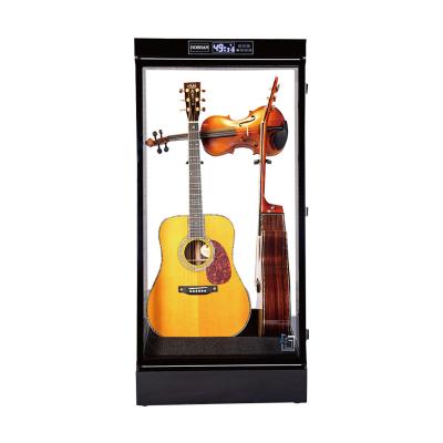 China Lockable Alloy Guitar Display Case Display Box Storage Rack Plexiglass Protect Valuable Guitars High Quality Display Cases for sale