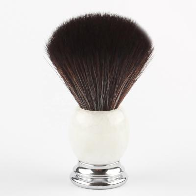 China High Quality 22mm Badger Hair Knot Shaving Brush Shaving Brush With Ivory White Color Resin Handle Wet Shaving Products for sale