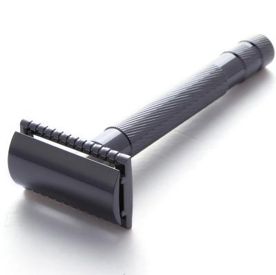 China Single Blade Metal Handle Butterfly Style Double Edge Reusable Brass Safety Razor for sale