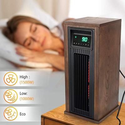 China High Quality Low Price 1000w 1500w Heater Home Heater 3 Element Fast Heating Portable Tower Infrared Wood Heater for sale